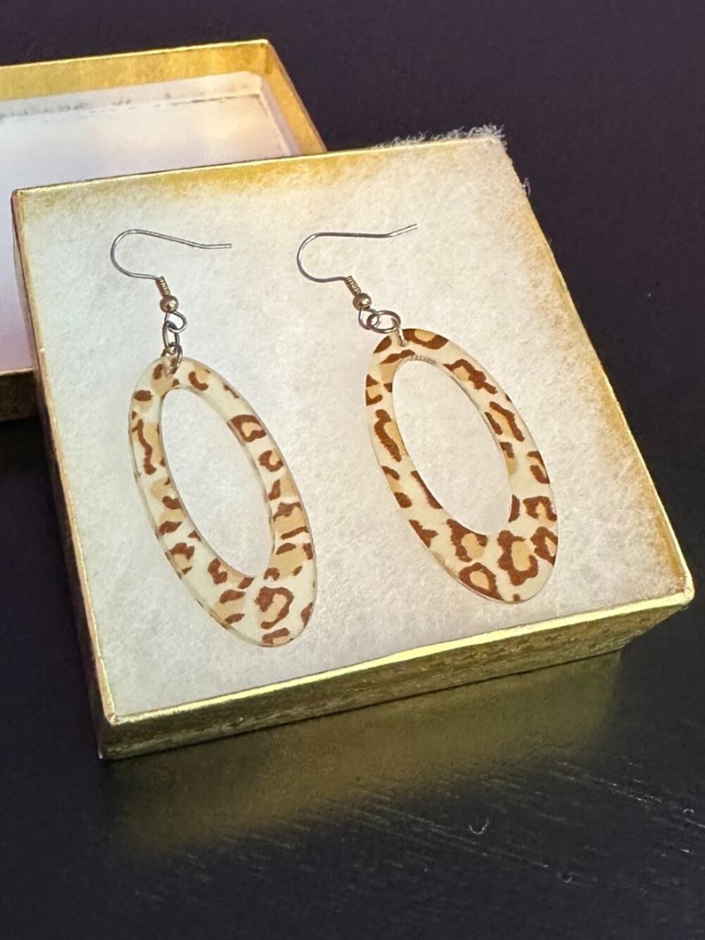 Hanging Leopard Earrings
